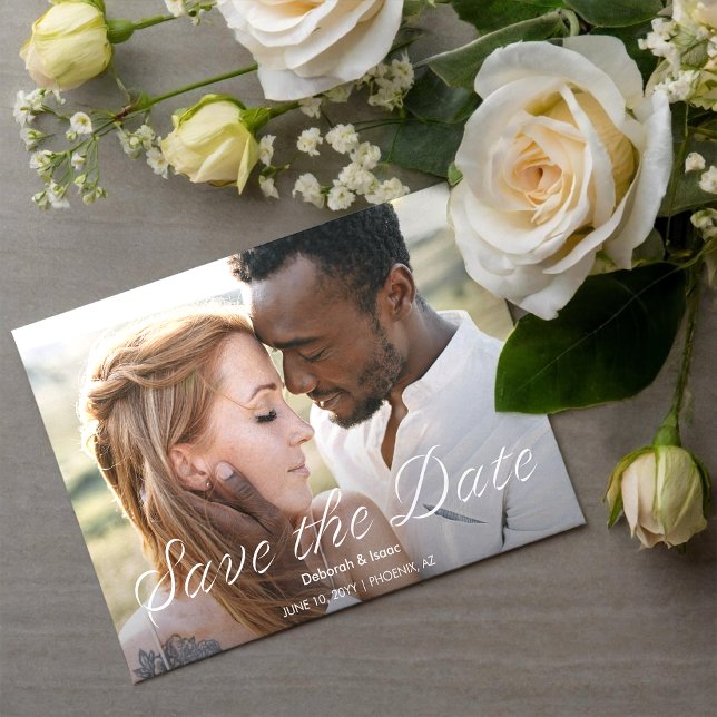 Ardent Romance Photo Wedding Save the Date Invitation (Creator Uploaded)