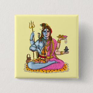 Ardhanarishvara Button