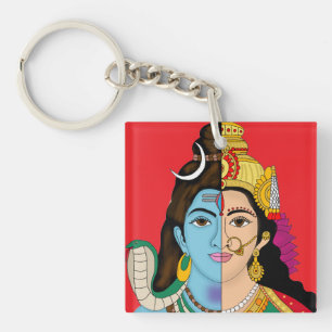 Ardhanarishwara Keychain