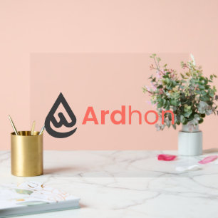 Ardhon brand merch - wear your style, your way acrylic sign