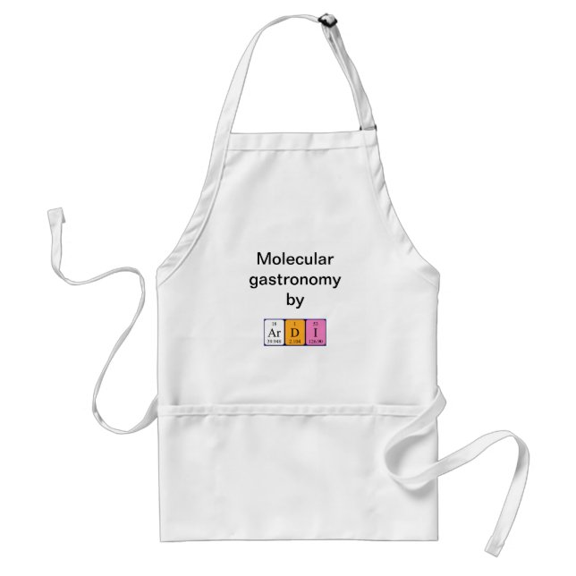 Ardi periodic table name apron (Front)
