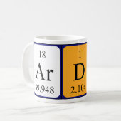 Ardi periodic table name mug (Front Left)