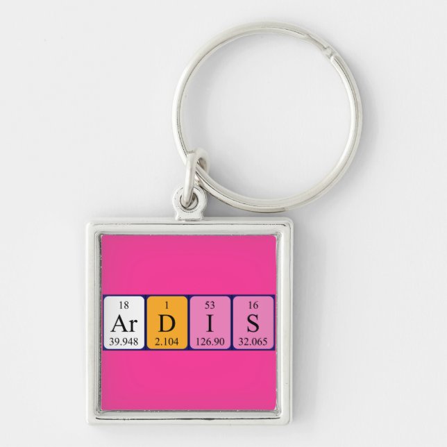 Ardis periodic table name keyring (Front)