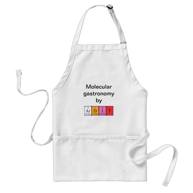 Ardit periodic table name apron (Front)