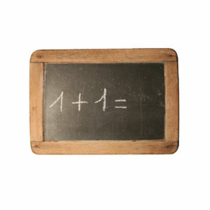 Ardoise 04 first Mathematicals Lessons Photo Sculpture Magnet
