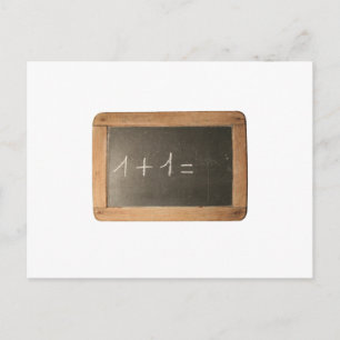 Ardoise 04 - Mathematicals Lessons Postcard
