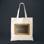 Ardoise 04 - Mathematicals Lessons Tote Bag<br><div class="desc">First  mathemathics Lessons!</div>