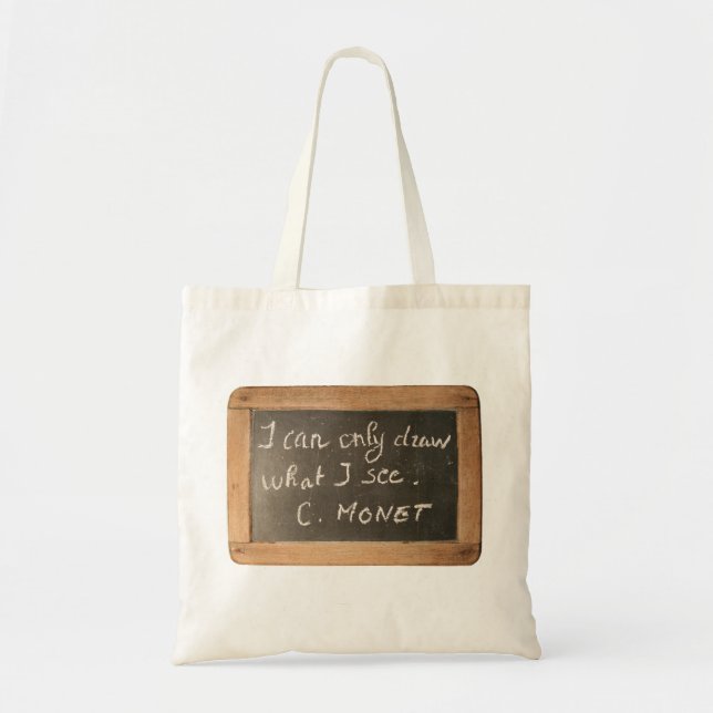 Ardoise 05 Monet's Quote Artist Tote Bag (Front)