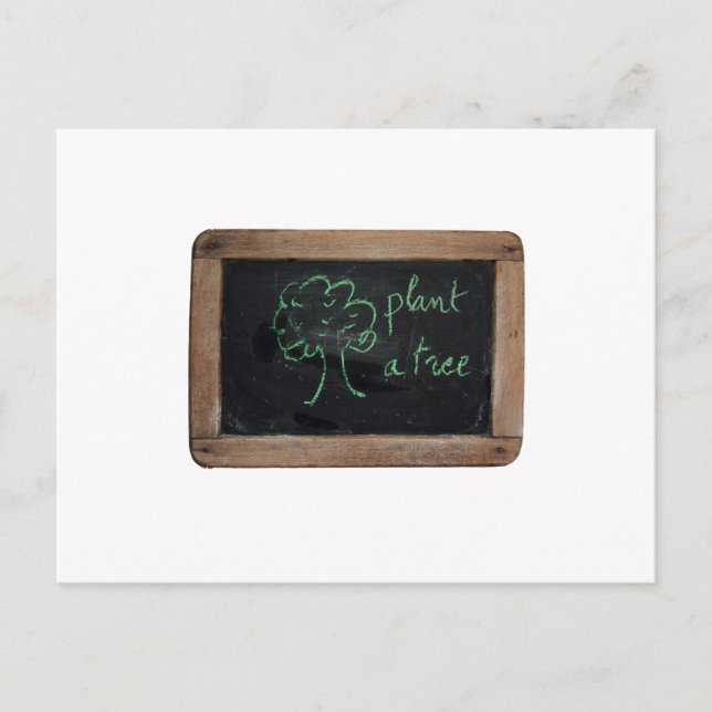Ardoise #12 - Plant a tree Postcard (Front)