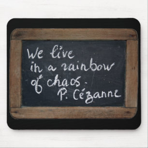 Ardoise Rustic School Slate Cezanne's Quote MouseP Mouse Mat