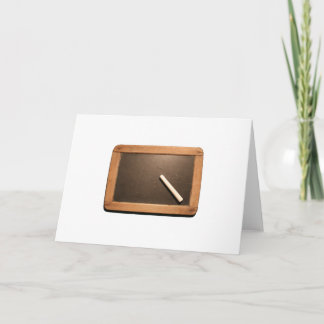 Ardoise Vintage School Slate with Chalk Greeting C Card