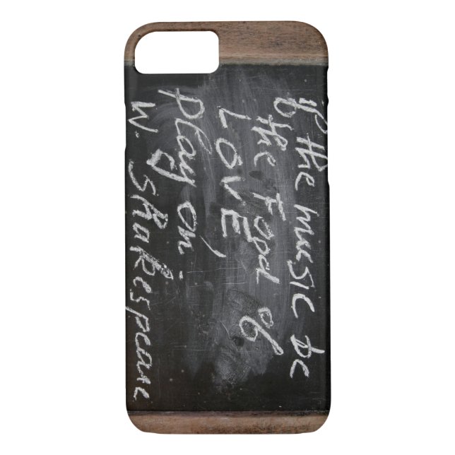 Ardoise W Shakespeare's Quote iPhone Case (Back)