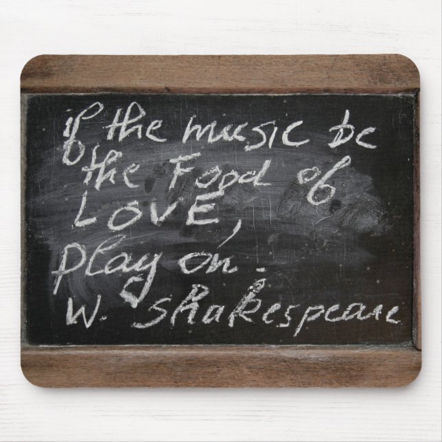 Ardoise - W. Shakespeare's Quote - Mouse Mat (Front)