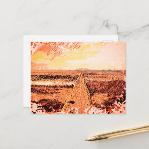 Ardrossan Beach Sunset, Scotland Postcard