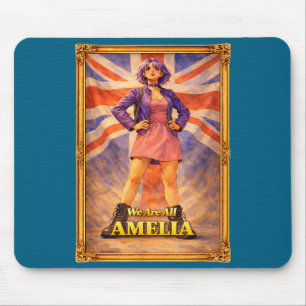 Are amelia union jack vintage british uk england mouse mat