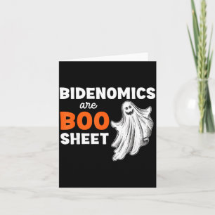 Are Boo Sheet Ghost Funny Political Halloween Card