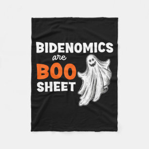 Are Boo Sheet Ghost Funny Political Halloween Fleece Blanket