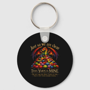 Are clear this yarn is funny dragon knitting key ring