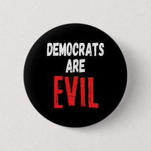 Are Evil Donald Trump 2024 Take America Back 6 Cm Round Badge