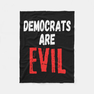 Are Evil Donald Trump 2024 Take America Back Fleece Blanket