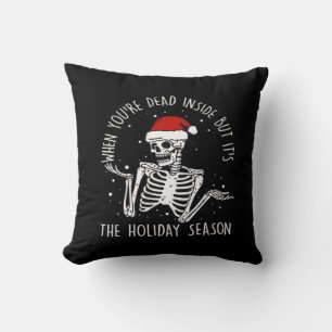 Are Holiday Season Skeleton Cushion