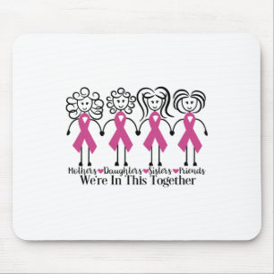 Are In Together Family Friends Breast Cancer Aware Mouse Mat