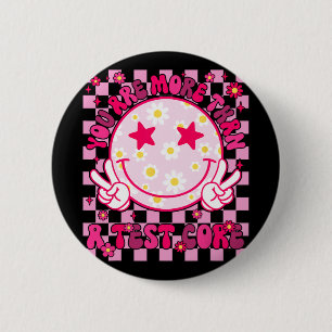 Are More Than A Test Score Testing Day Smile Hippi 6 Cm Round Badge
