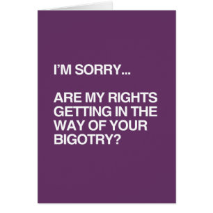 ARE MY RIGHTS GETTING IN THE WAY