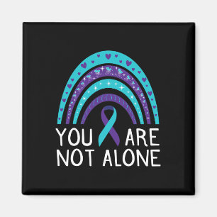 Are Not Alone Suicide Awareness Mental Health  Magnet
