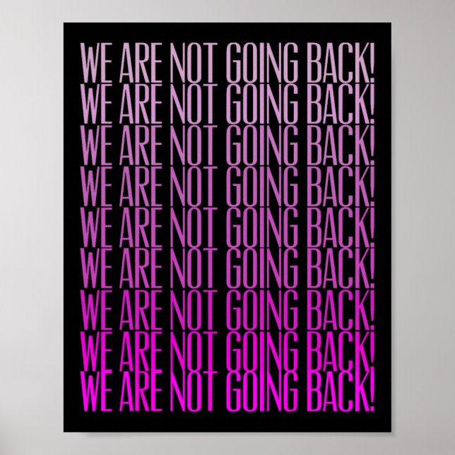 Are Not Going Back 2024 Harris Wheimer Harris For  Poster (Front)