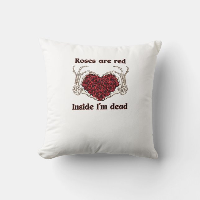 Are Red I'm Dead Classic Cushion (Front)