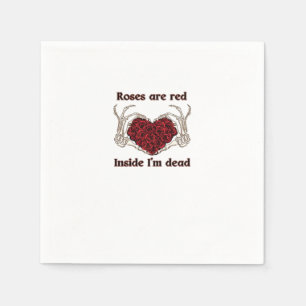 Are Red I'm Dead Classic Napkin