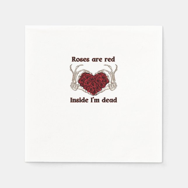 Are Red I'm Dead Classic Napkin (Front)