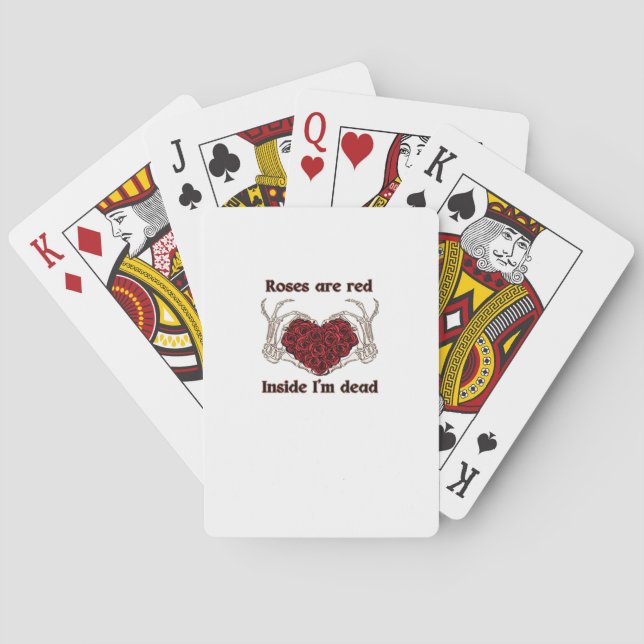Are Red I'm Dead Classic Playing Cards (Back)