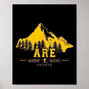 Åre Sweden Ski Resort Alpine Skiing Swedish Are So Poster
