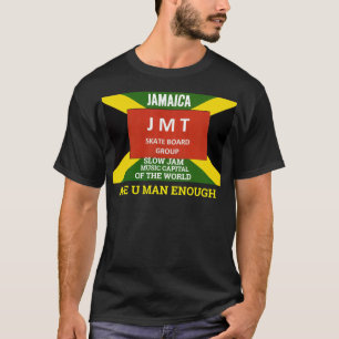 ARE U MAN ENOUGH. Basic Dark T-Shirt