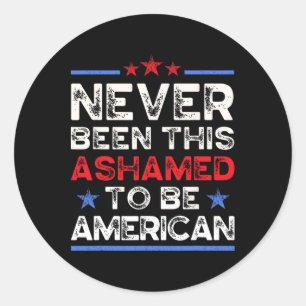 Are We Great Yet Classic Round Sticker