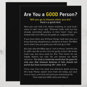 Are You a Good Person? Christian Faith Full Gospel