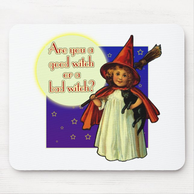 Are You a Good Witch Mouse Mat (Front)