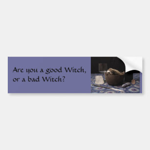 Are you a good Witch, or a bad Witch? Bumper Sticker