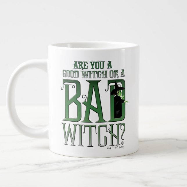 Are You A Good Witch Or A Bad Witch? Large Coffee Mug (Left)