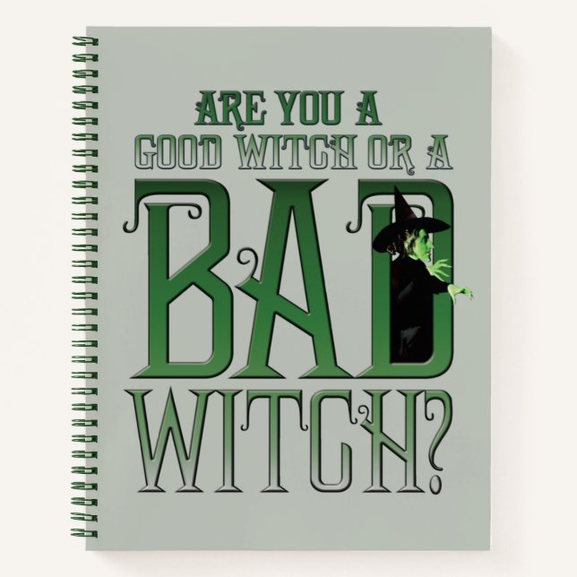 Are You A Good Witch Or A Bad Witch? Notebook (Front)