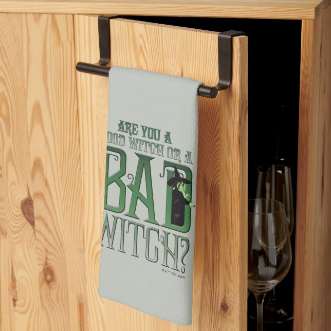 Are You A Good Witch Or A Bad Witch? Tea Towel (Thirds Fold)