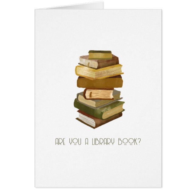 Are you a Library Book? Vintage Valentine's (Front)