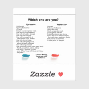 Are you a protector or a spreader? vinyl sticker