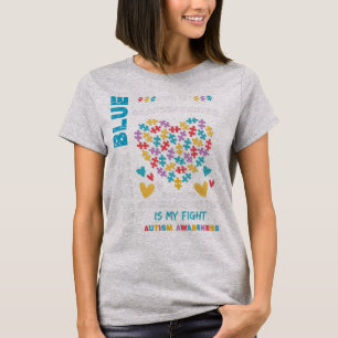 Are you a proud autism Grandpa? This I Wear Blue f T-Shirt