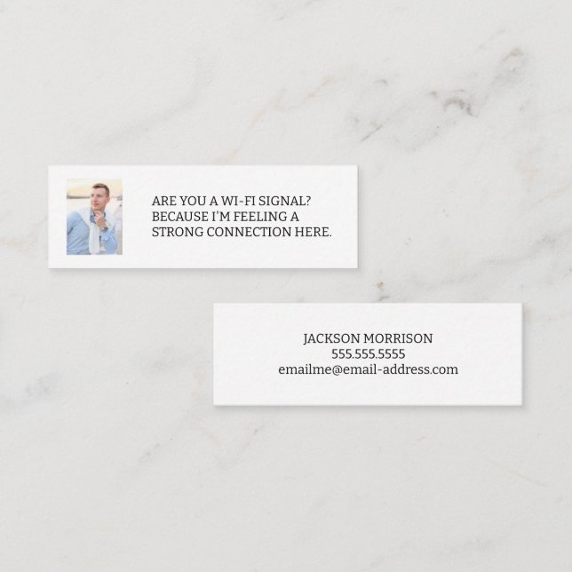 Are you a Wi-Fi Signal Photo Dating Calling Card (Front/Back)