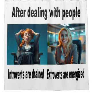 Are you an introvert or extrovert shower curtain