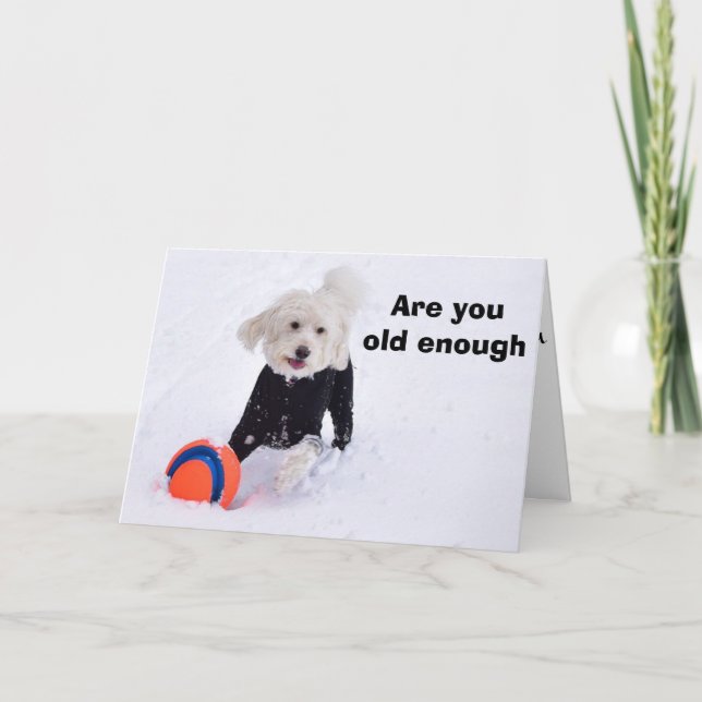 ARE YOU AT THE AGE FOR HEARING AID YET? CARD (Front)