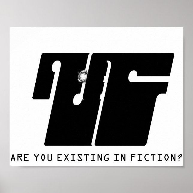 ARE YOU EXISTING IN FICTION? POSTER (Front)